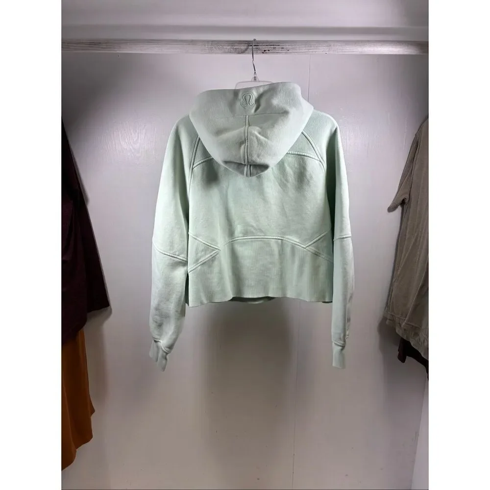 Lululemon 1/2 Zip Scuba Hoodie in Mint Green Size XL/XXL